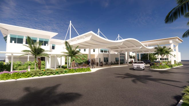 New rendering for $ 8 million terminal project at growing Naples Airport